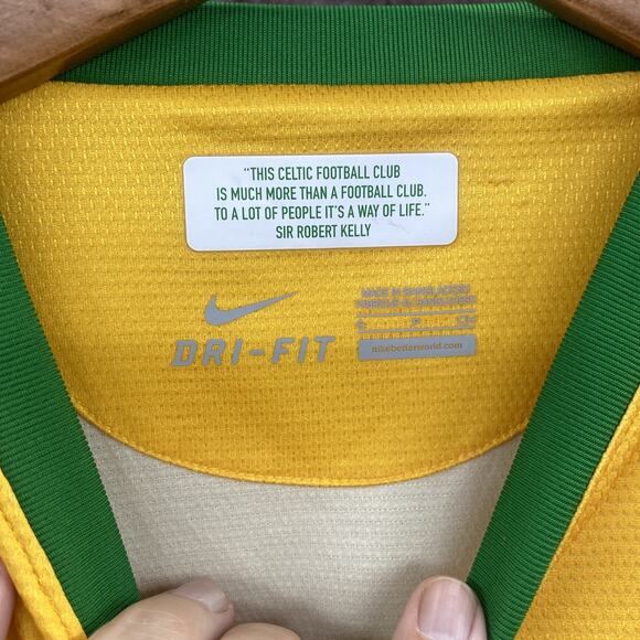 Celtic FC Jersey Mens Small Nike Football Club Shirt 2013 2014 Away Scottish The - Picture 7 of 10